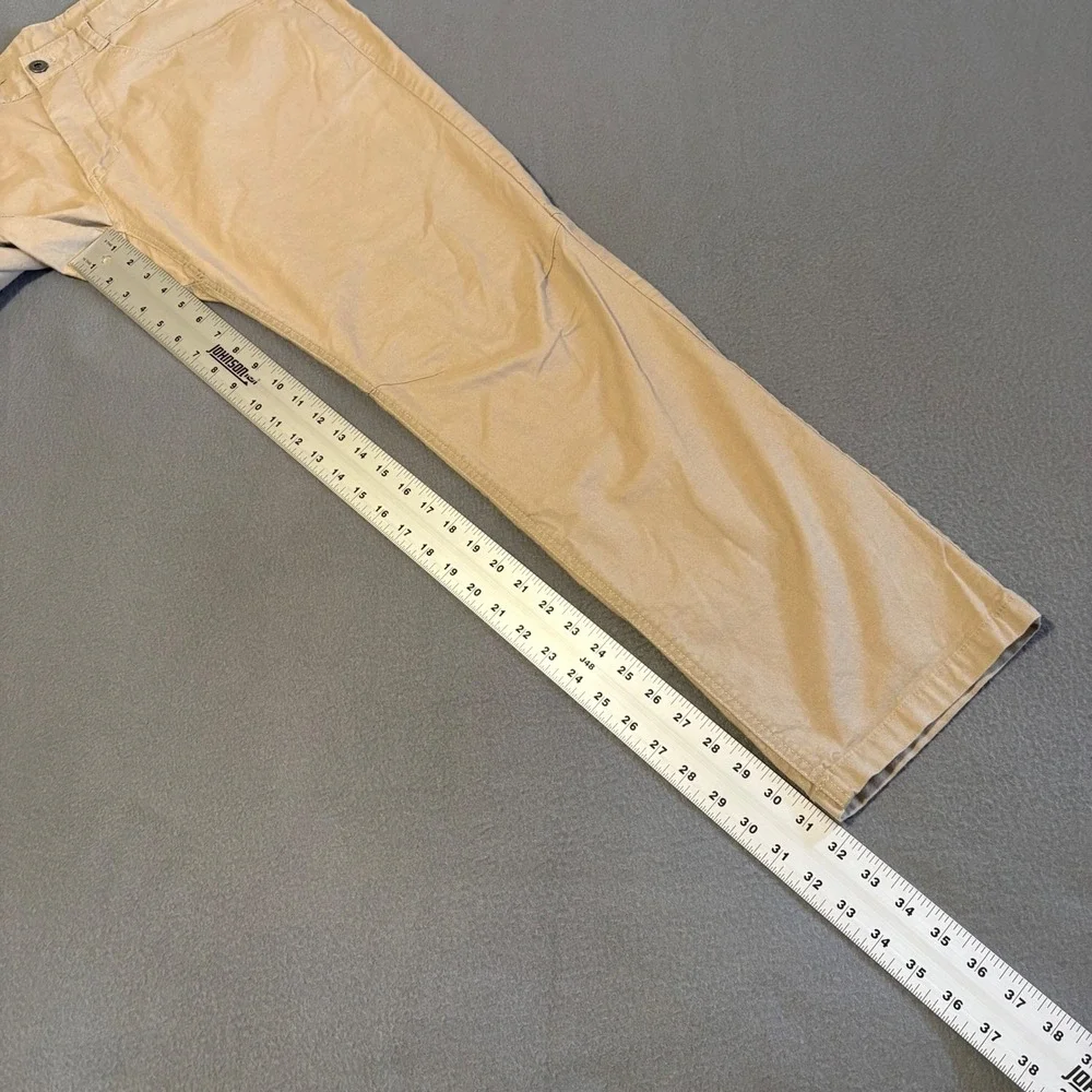 North Face Chino Pants Mens 36x32 Tan Khaki Straight Leg Cotton Blend Stretch